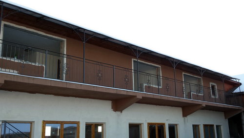 Balustrade exterioare pentru terasa si scari si copertina din policarbonat