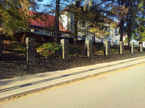 Poarta pe sina si panouri de gard pentru Liceul Tehnologic din Targu Lapus